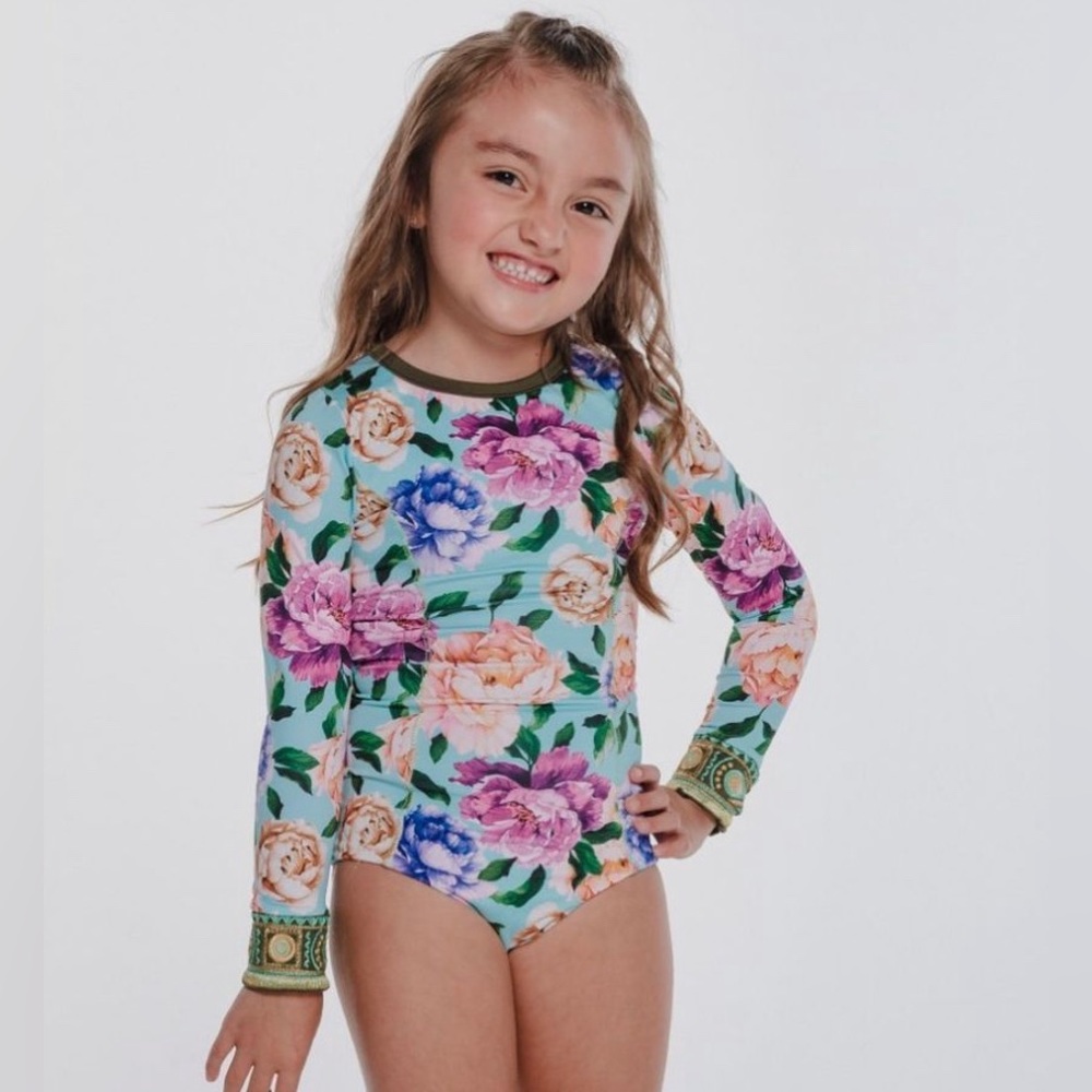 Swimsuit girl size 2 froral print